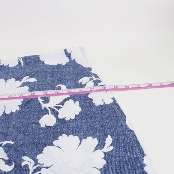 Amana Blue White Blouse P2P 22" - Picture 7 of 7